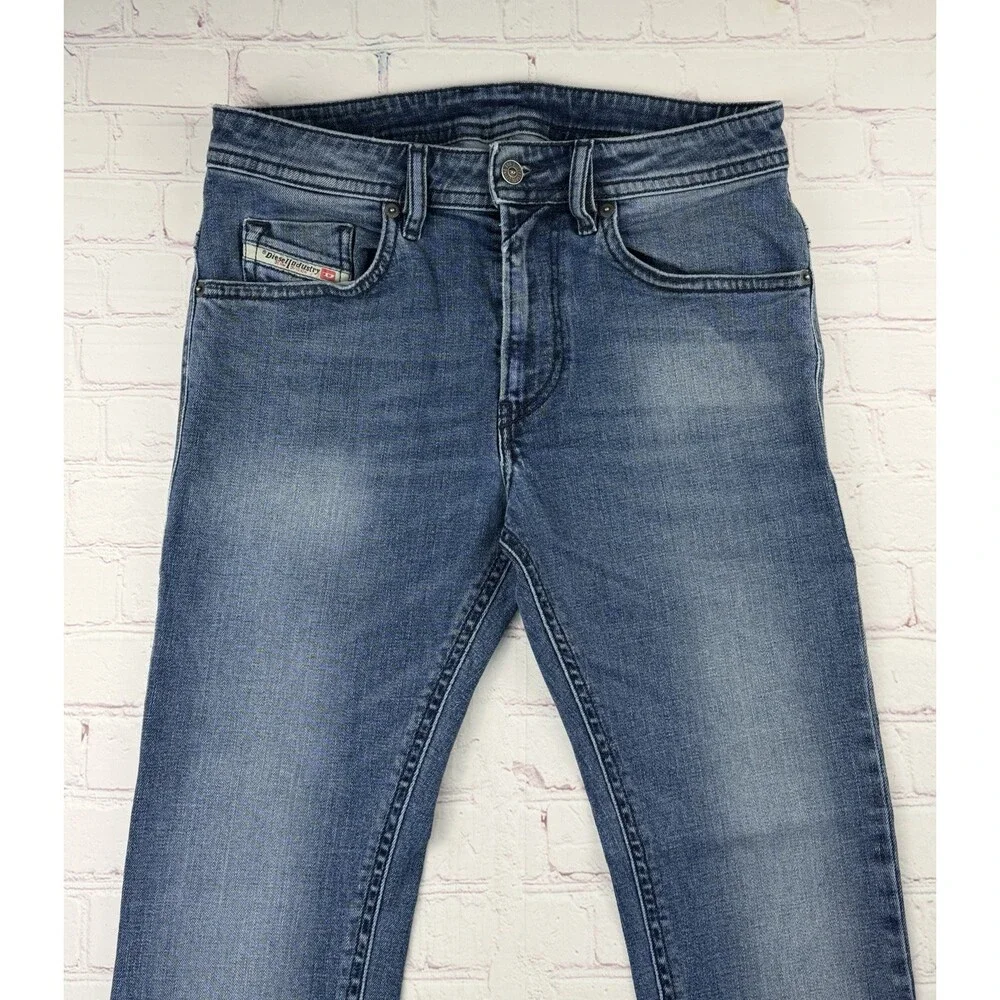 Diesel Mens Thommer Slim Jeans RE062 Blue Stretch Denim $250 Size 30x30 (30/30)